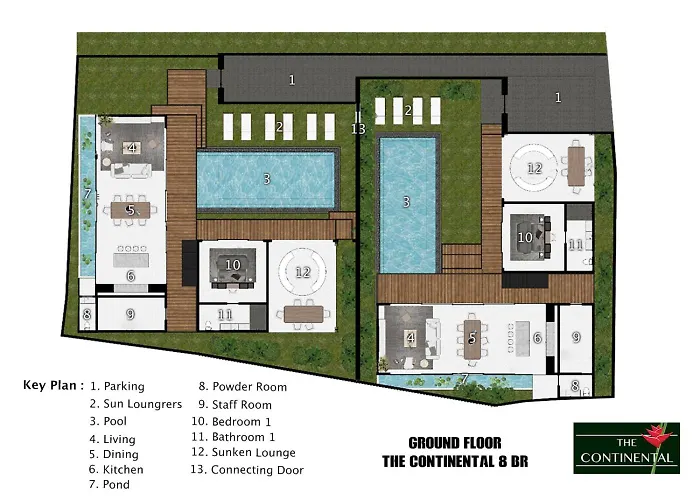 Villa The Continental Modern Luxury 4 Bedroom In Seminyak
